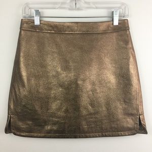 Rebecca Minkoff Madge Lamskin Lined Skirt Mini, 2